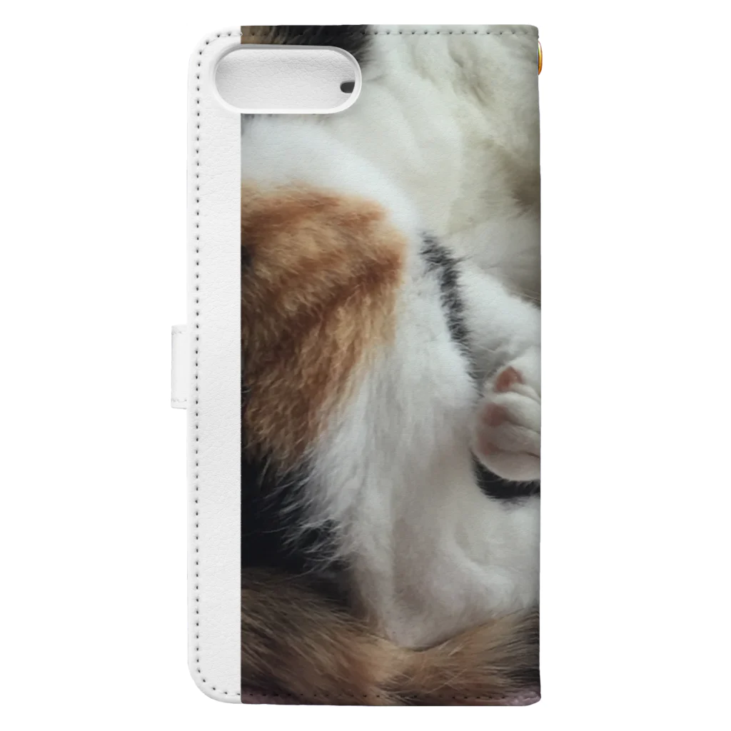 モモさんショップの愛猫モモ Book-Style Smartphone Case :back