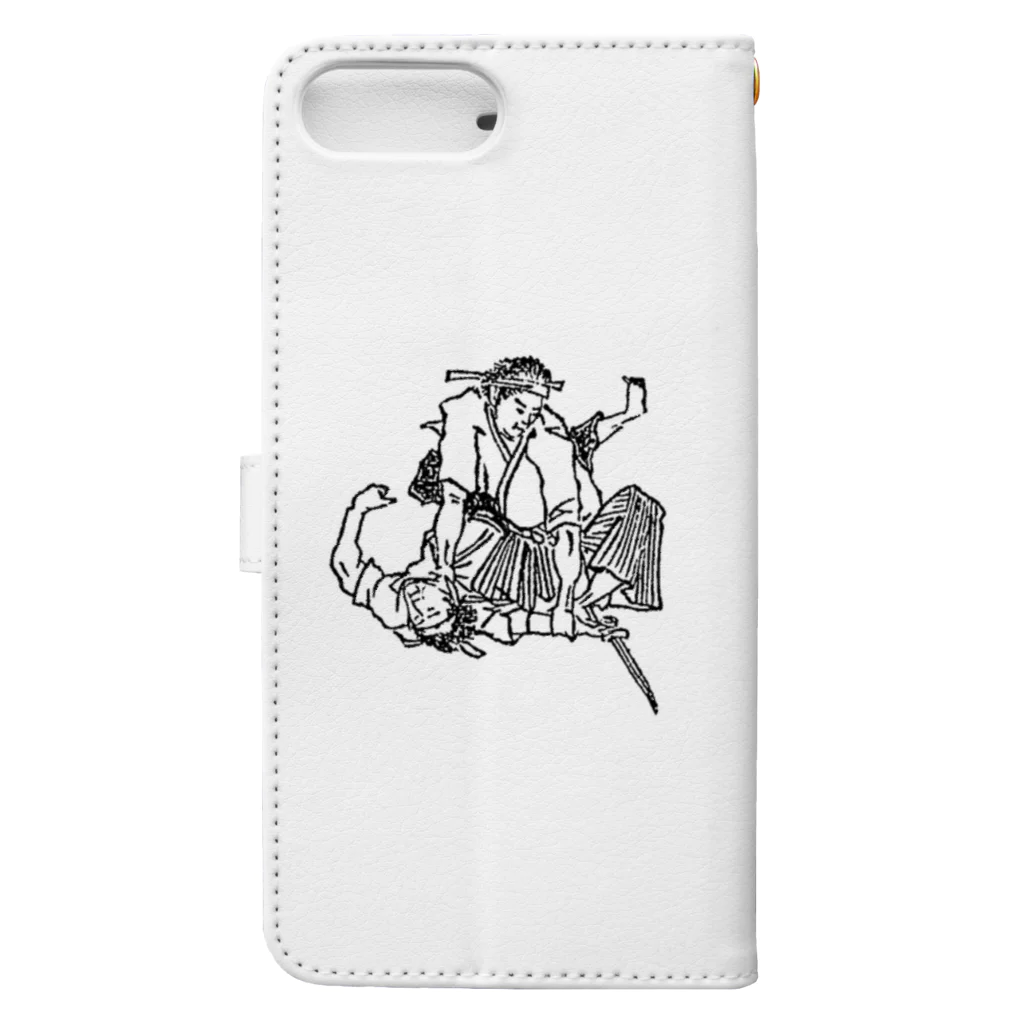 古流武術ショップの天神真楊流　初段立合「飛違」 Book-Style Smartphone Case :back