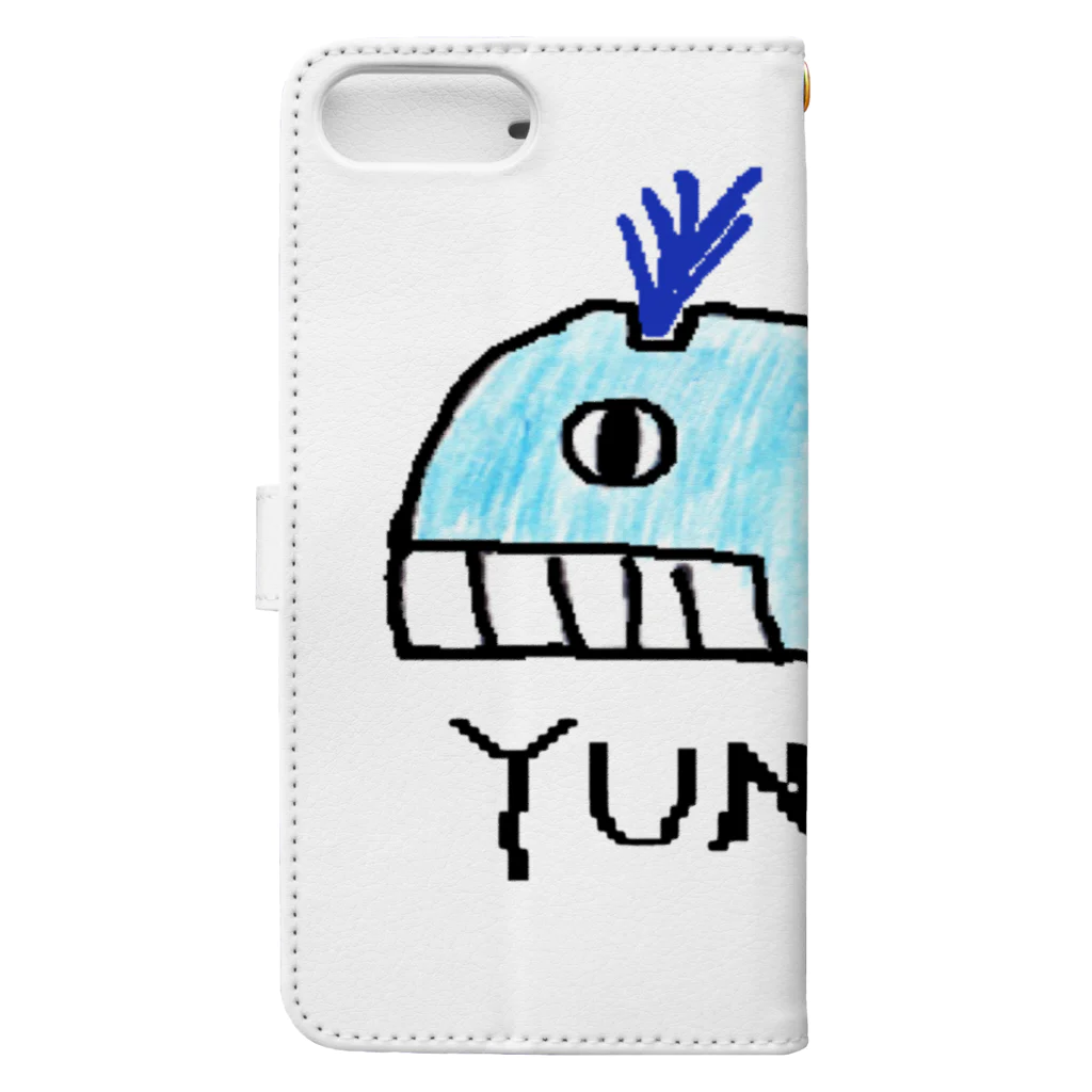 yunimalのクジラ Book-Style Smartphone Case :back