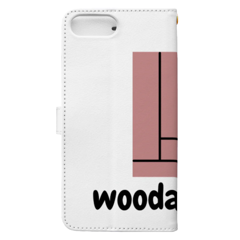 woodapedite Fukuoka shopのminimatou hanabue Book-Style Smartphone Case :back