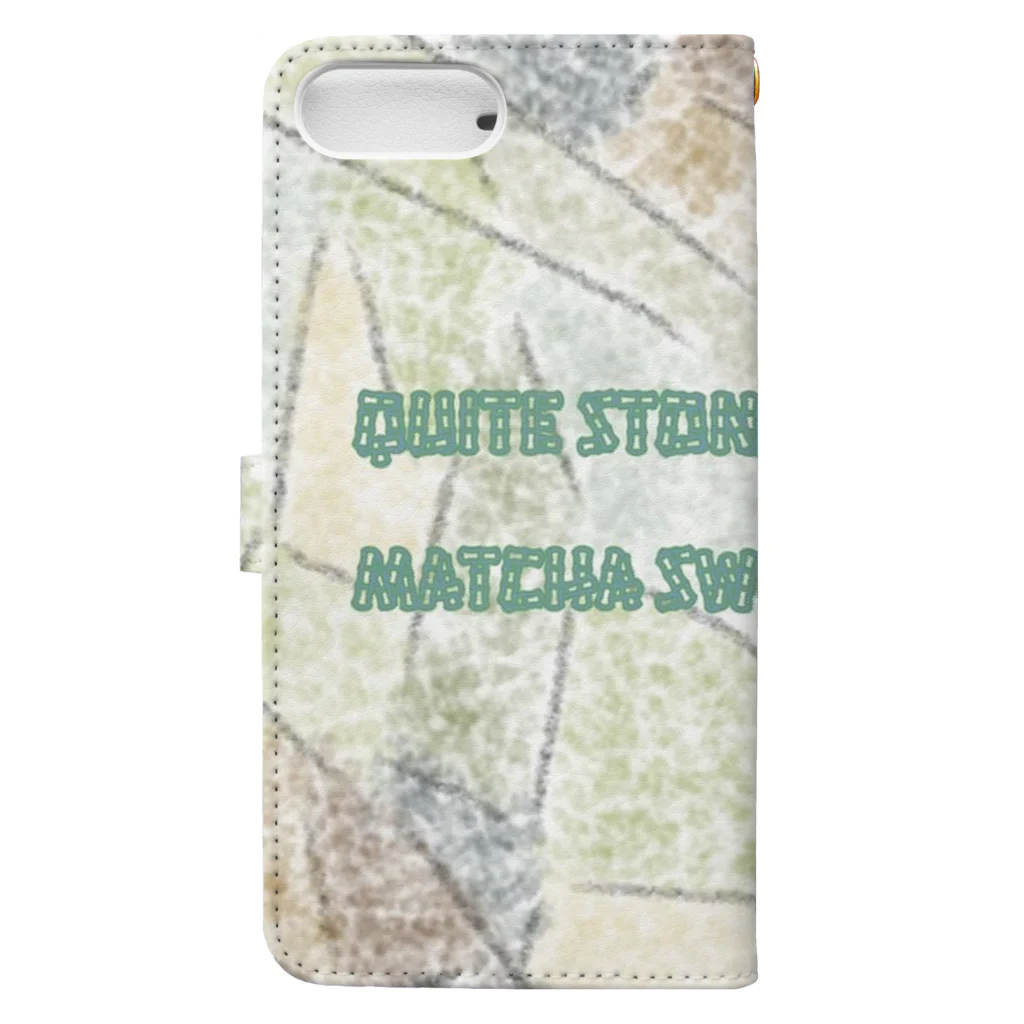 LeafCreateのQuiteStone MatchaSweets Book-Style Smartphone Case :back