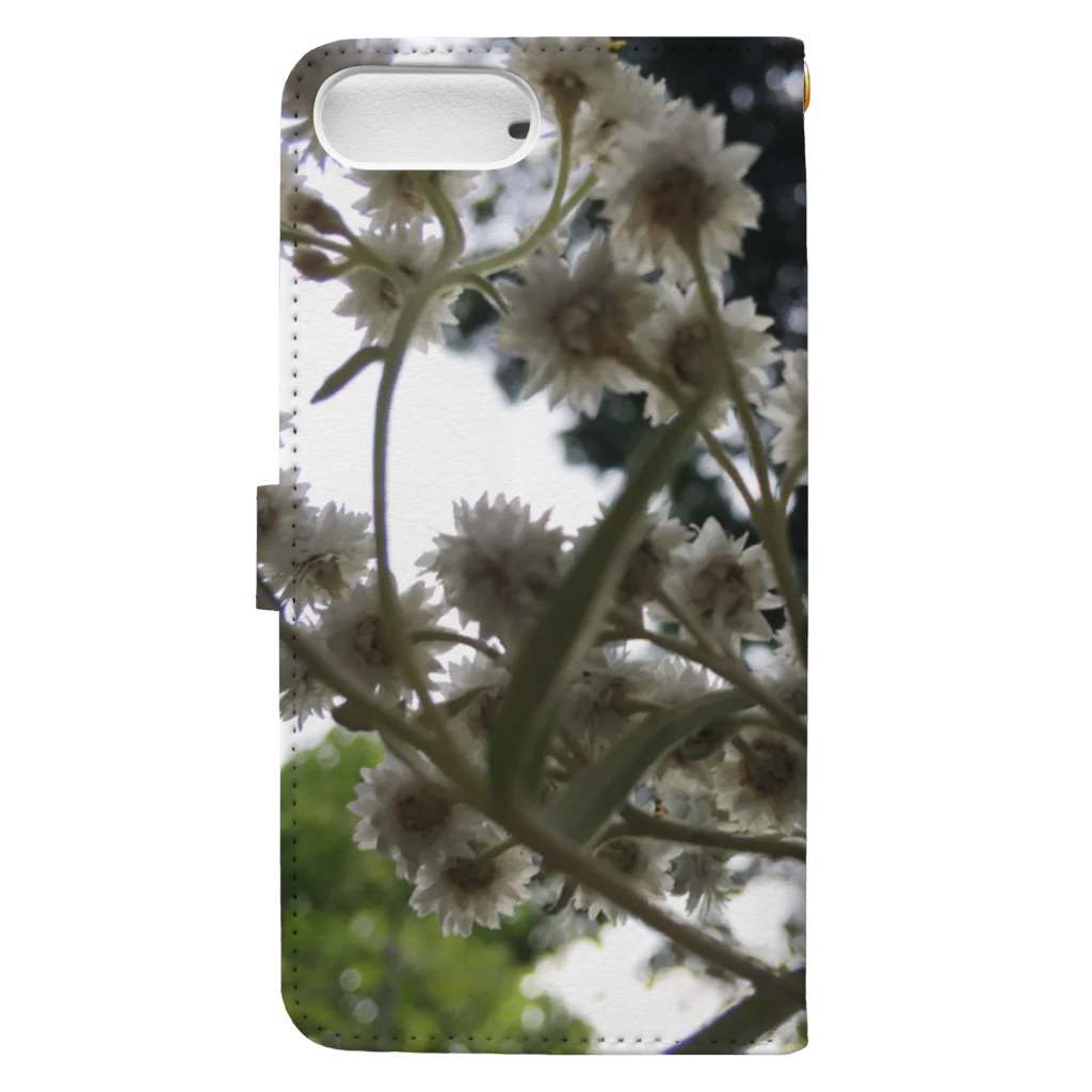 ノスタルジーテリアのflower wg Book-Style Smartphone Case :back