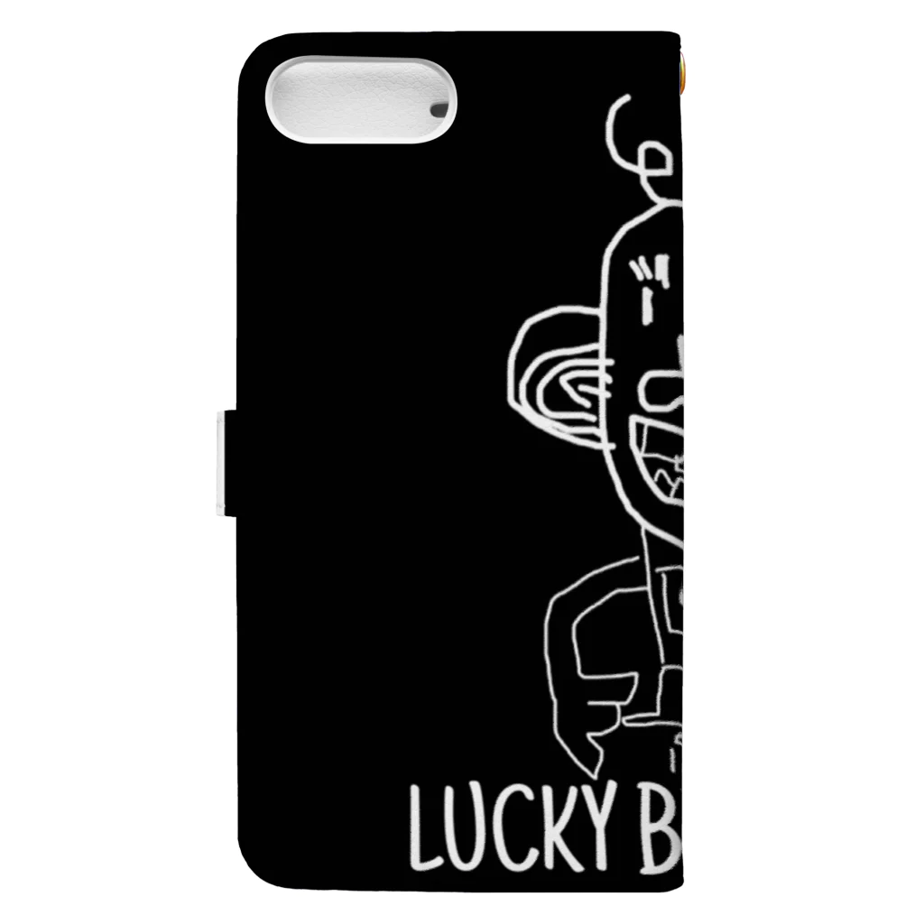  LUCKY BY CHANCE(らっきーばいちゃんす)の2歳の時に描いた絵 Book-Style Smartphone Case :back