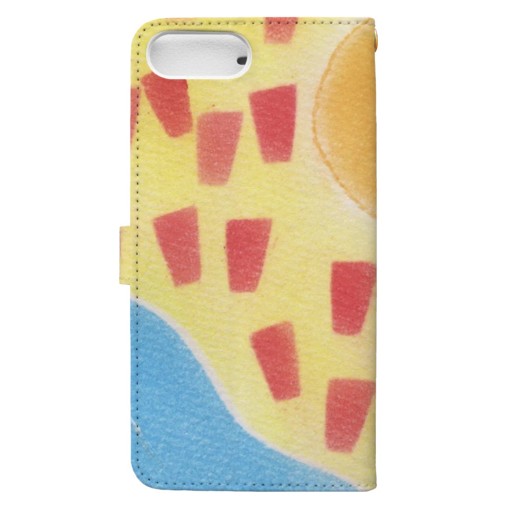 my pastel（いしはら　まさこ）の田舎の子供グッズ。 Book-Style Smartphone Case :back