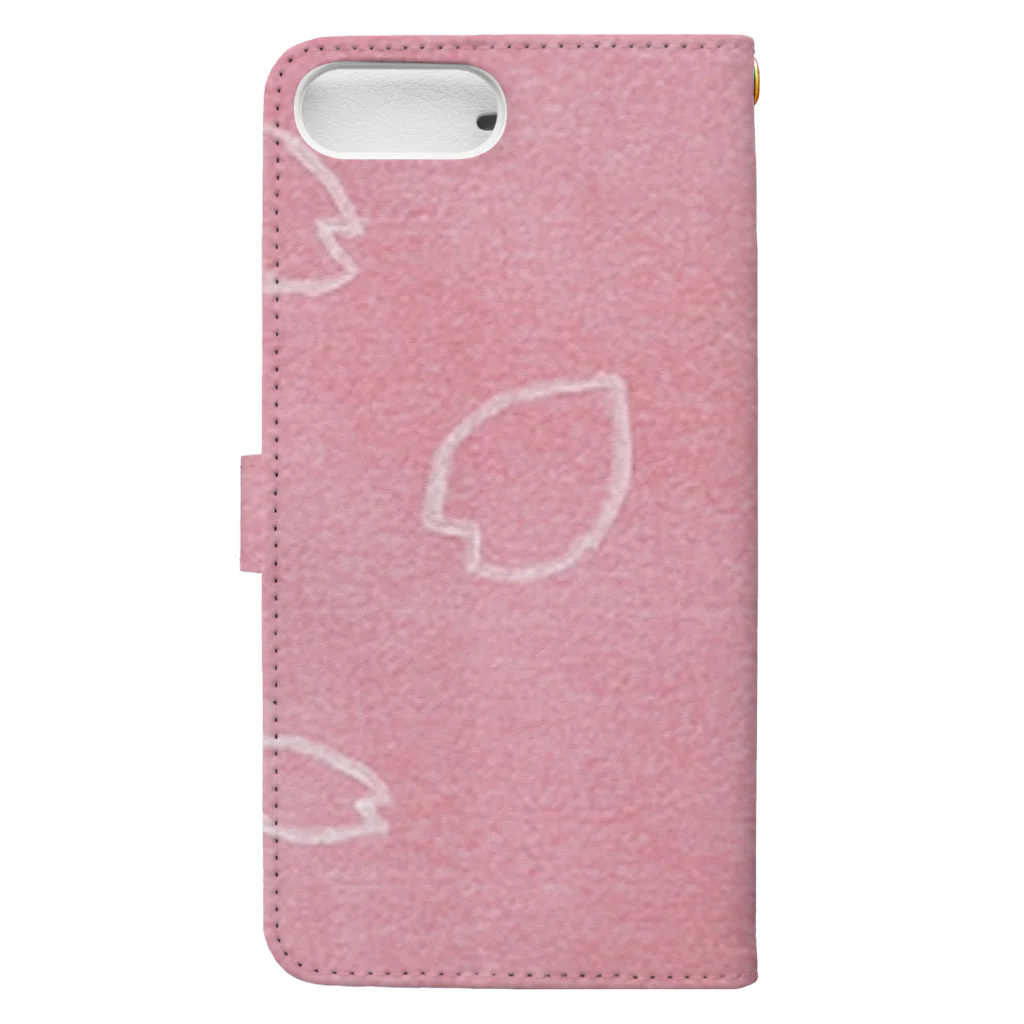 my pastel（いしはら　まさこ）の桜の花びらグッズ Book-Style Smartphone Case :back