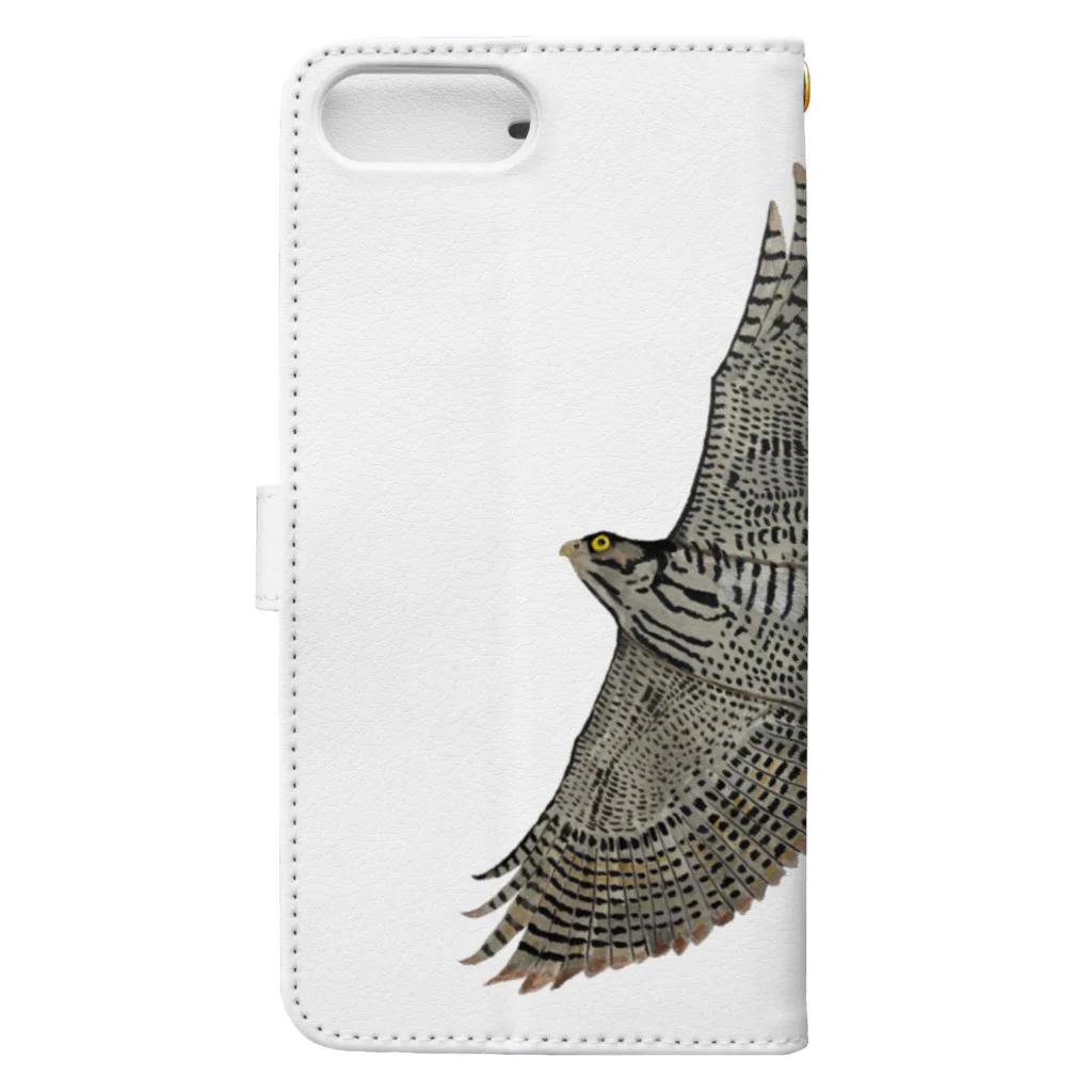 Coshi-Mild-Wildの🪶猛禽類　ツミ　🦅 だぞっ‼️ Book-Style Smartphone Case :back