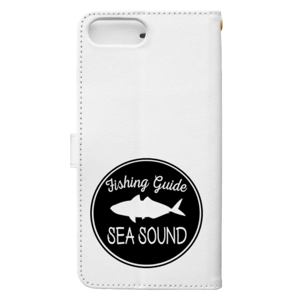 sea-soundの境港遊漁船公式SEASOUNDグッズ(アジバージョン） Book-Style Smartphone Case :back