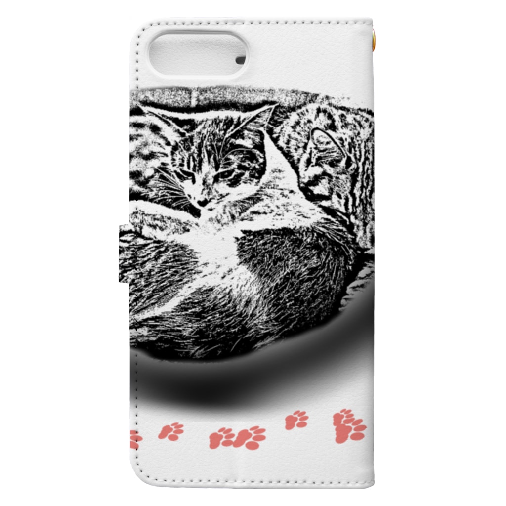 .JUICY-SHOP. | JOYFULの猫鍋特盛 | JOYFUL x JOYFUL DESIGNS 001 Book-Style Smartphone Case :back