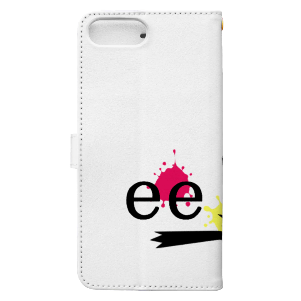 ものもの屋さん【ee!vo公式】のee!vo旧式ロゴ Book-Style Smartphone Case :back