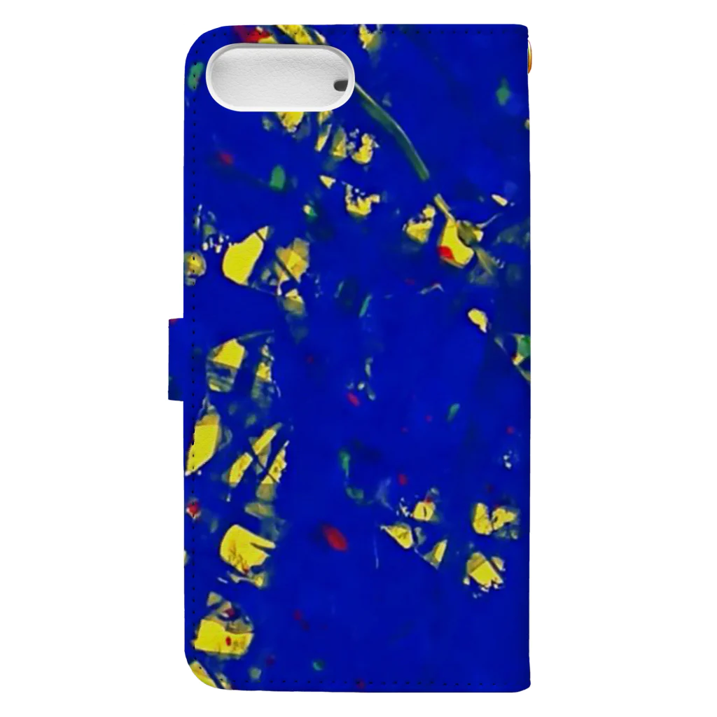 Takeo_HiraoのHirao_Blue_01 Book-Style Smartphone Case :back