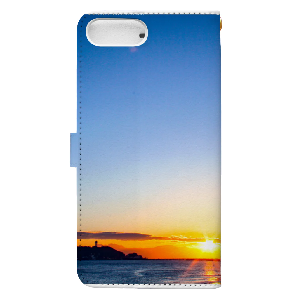 サニーデイ.1dayのSunset湘南（七里ヶ浜） Book-Style Smartphone Case :back