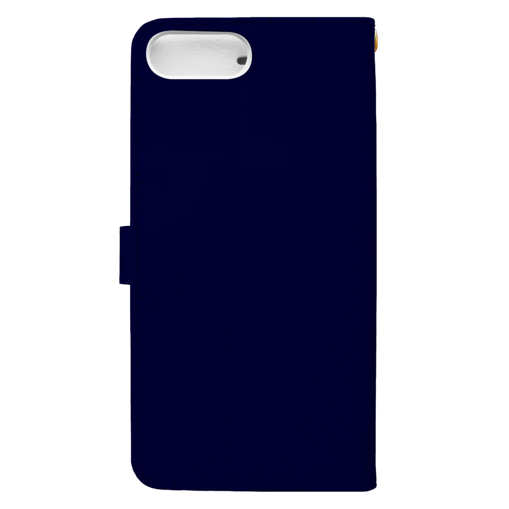 OSAKANA-SHOPの寿司ーズ (ネイビー) Book-Style Smartphone Case :back