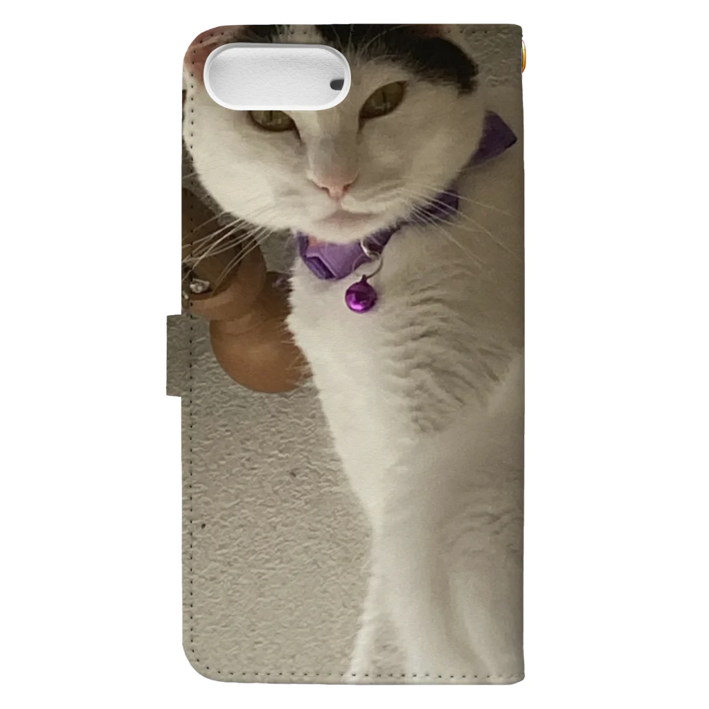 かペ＆うしお猫もふもふの雨汐ちゃん Book-Style Smartphone Case :back