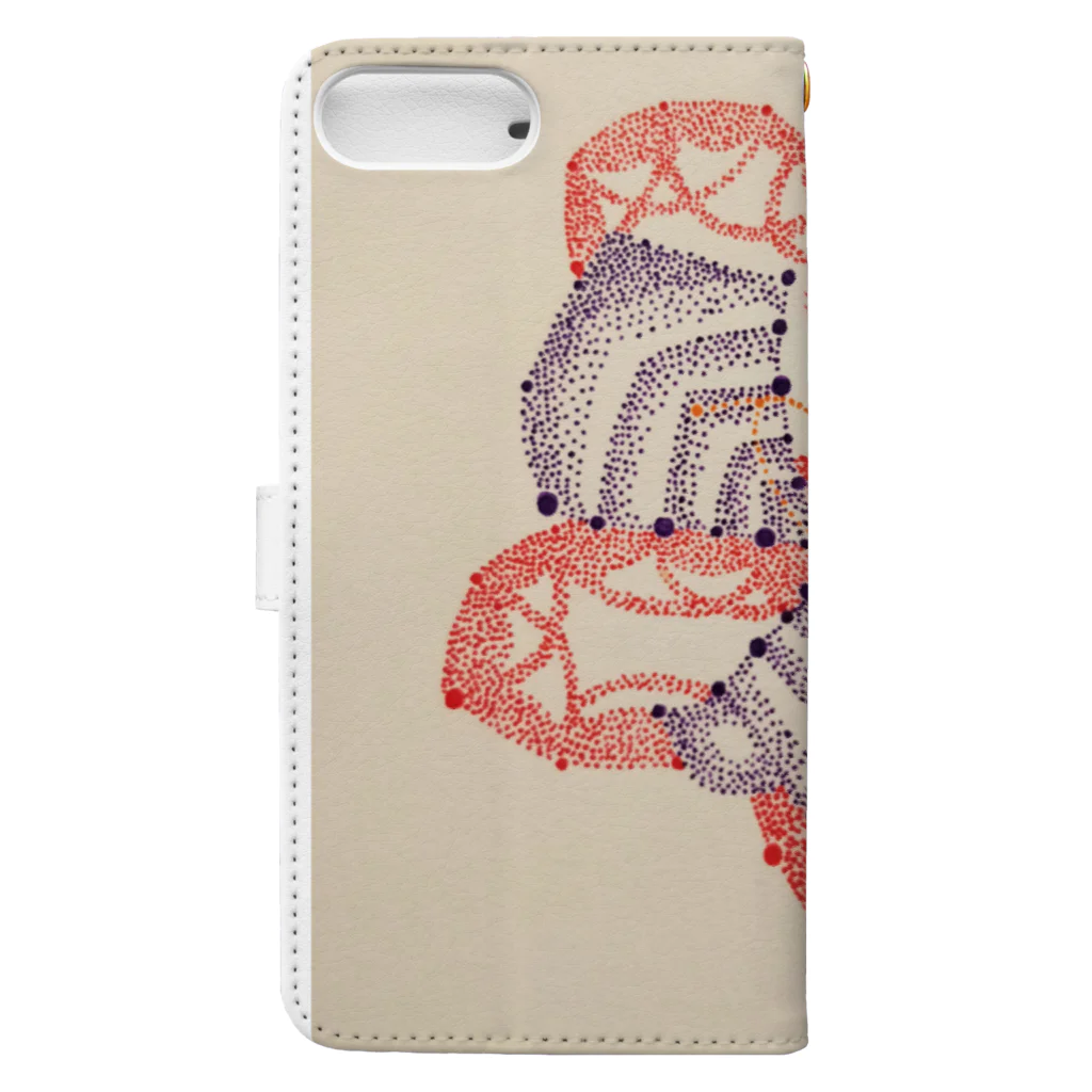 Pointillism loveの雫華 Book-Style Smartphone Case :back