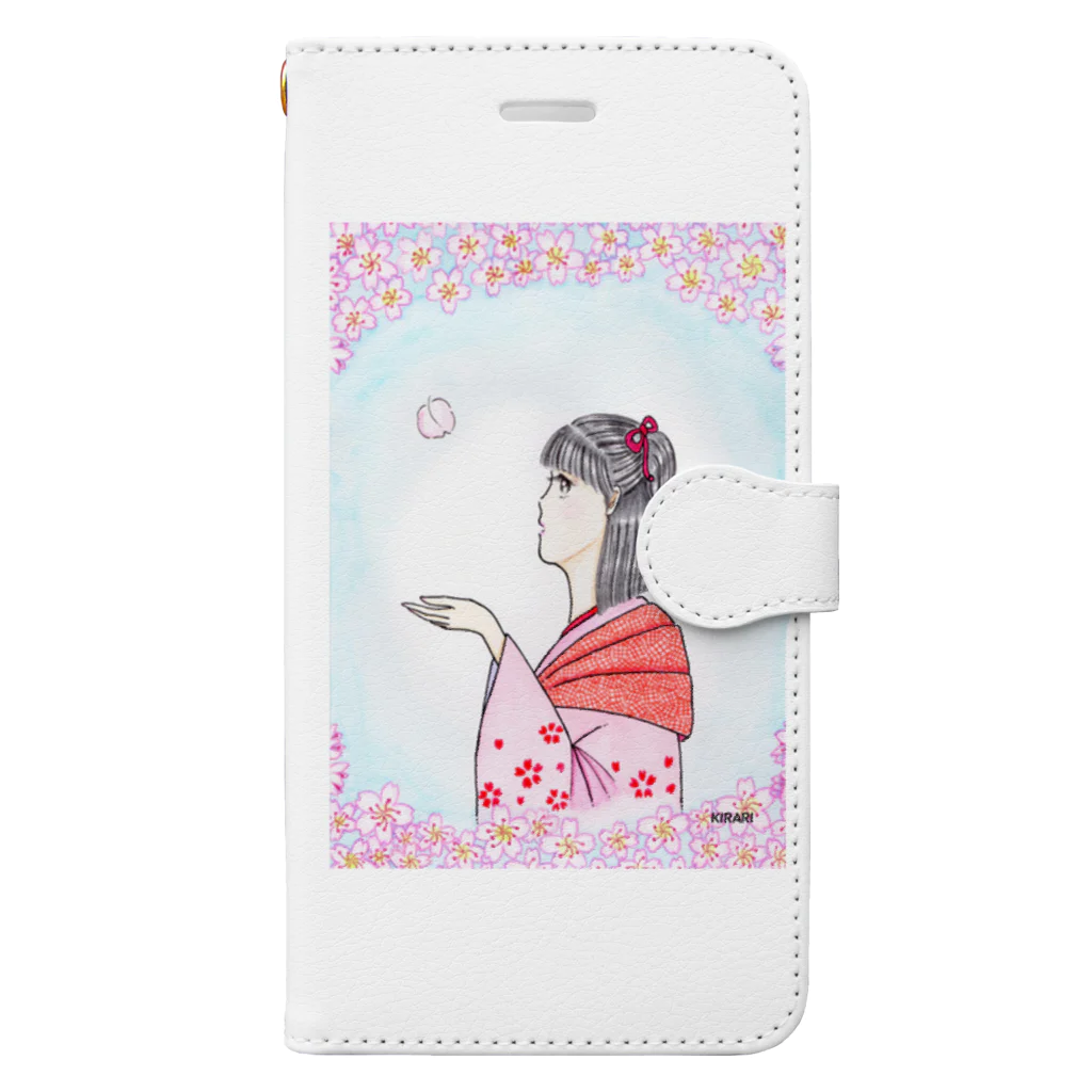 KIRARIの夢色雑貨屋さんの｢ひ・と・ひ・ら｣ Book-Style Smartphone Case