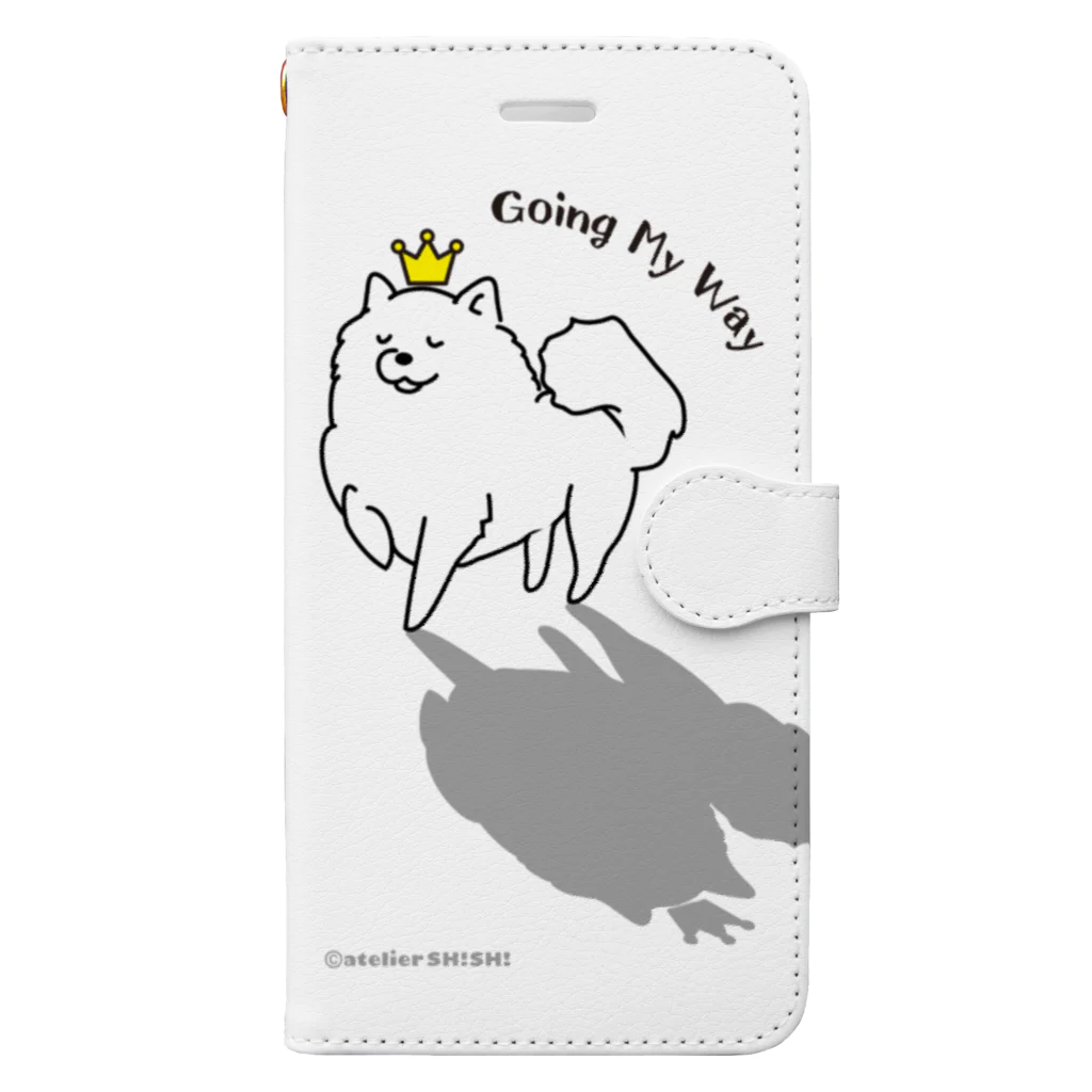 アトリエ・シシのGoing My Way2　我が道をゆくワンコ Book-Style Smartphone Case