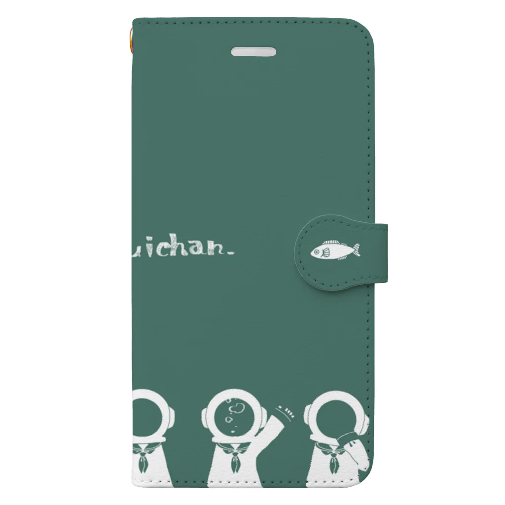 ROCOの潜水ちゃん　ターコイズ Book-Style Smartphone Case