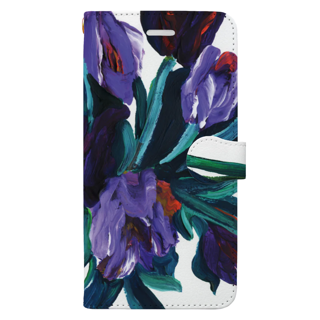 witnessのpurple flower Book-Style Smartphone Case