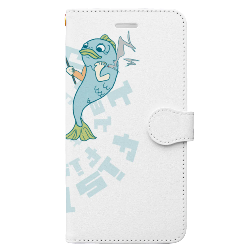 NECOSUIの魚の猫釣り Book-Style Smartphone Case