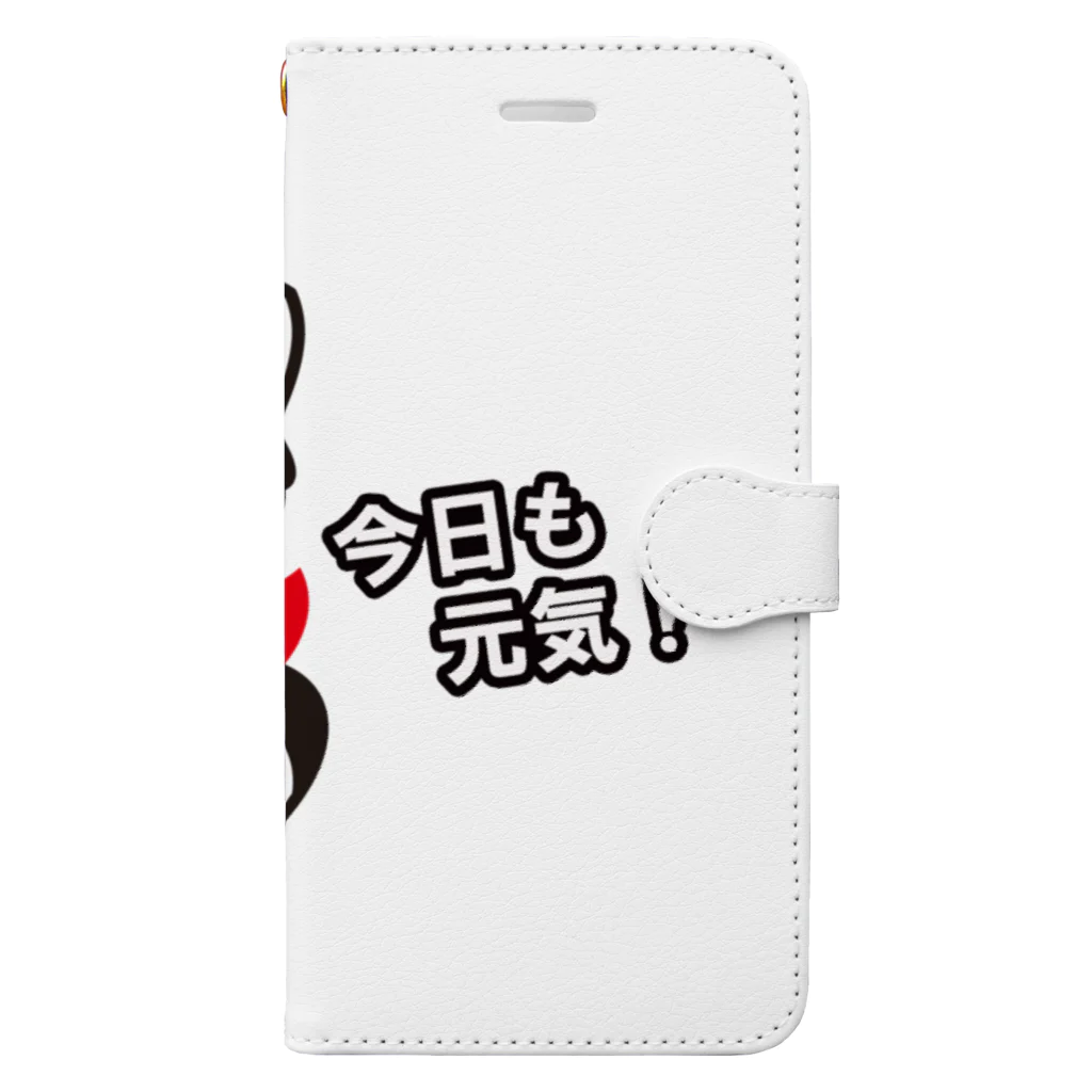 YSP-yokohamatotsukaのYSパンダ・今日も元気 Book-Style Smartphone Case