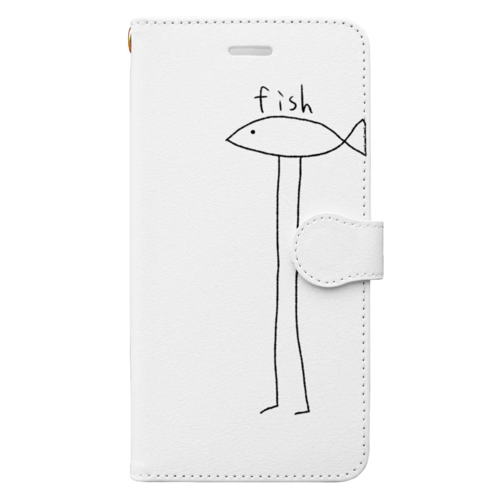 すしやの長めのfish Book-Style Smartphone Case