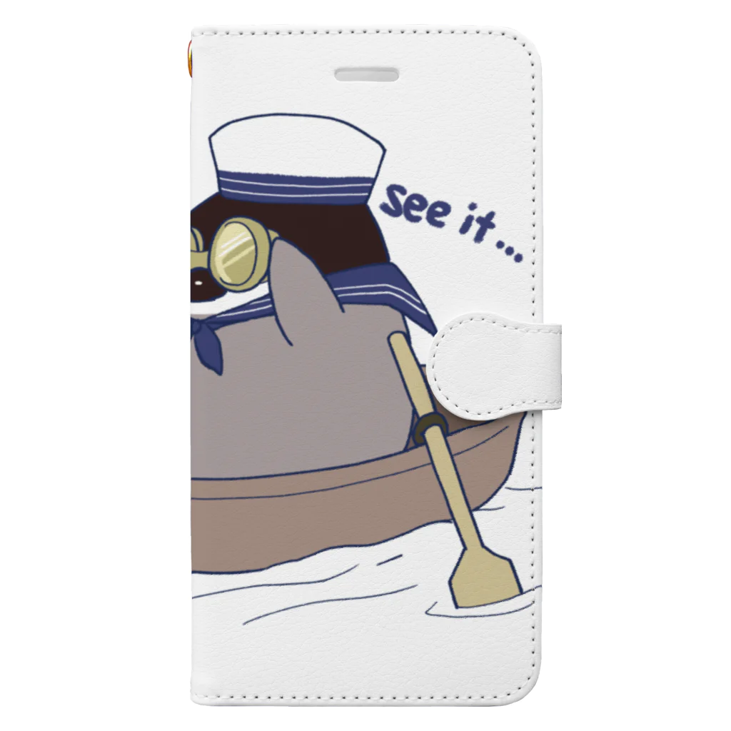 るりんごむのすいふぺんぎん Book-Style Smartphone Case