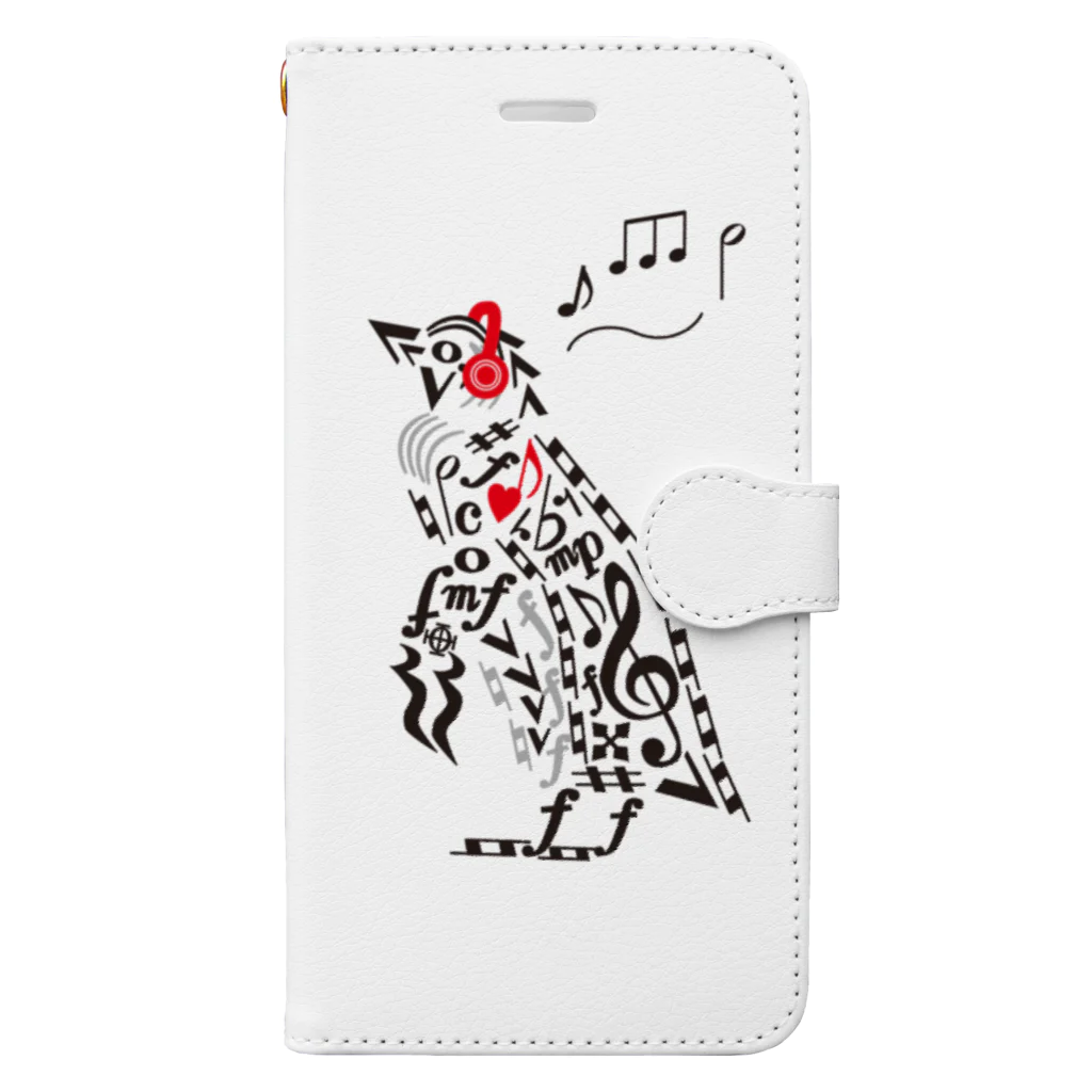 Drecome_DesignのMusic Penguin Book-Style Smartphone Case