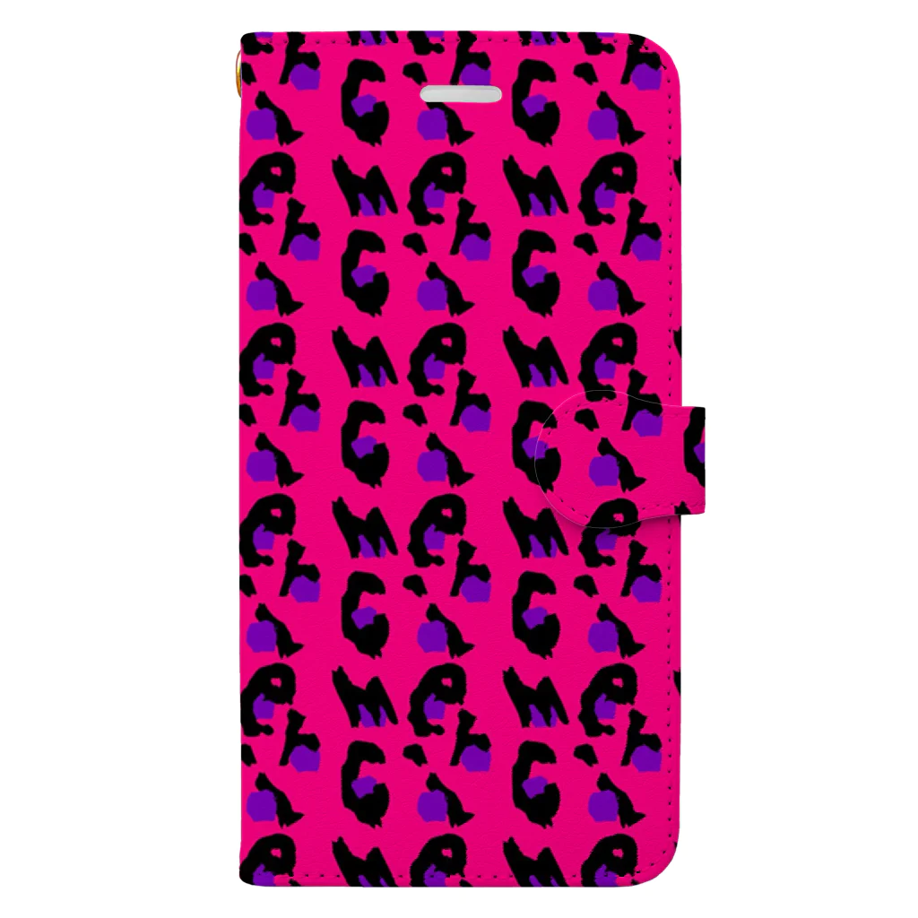 merciのmerci pink leopard smart phone case Book-Style Smartphone Case