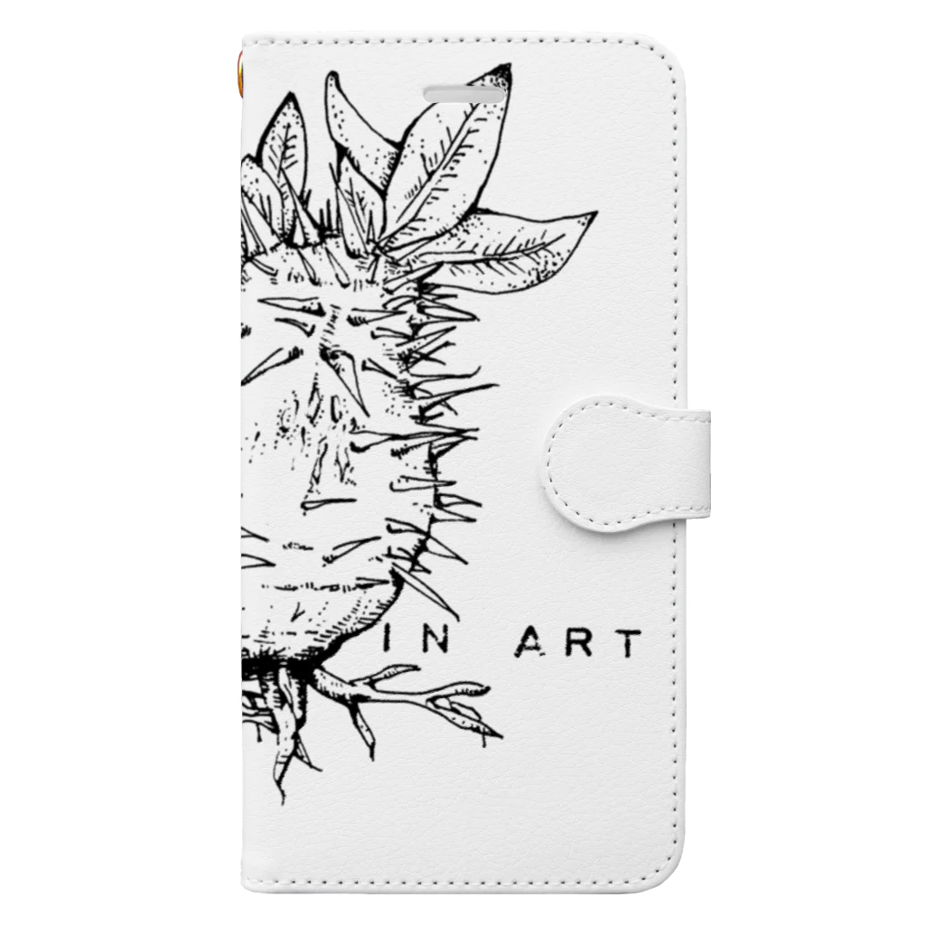 Ari のパキポディウム・ボタニカルアート（植物） Book-Style Smartphone Case