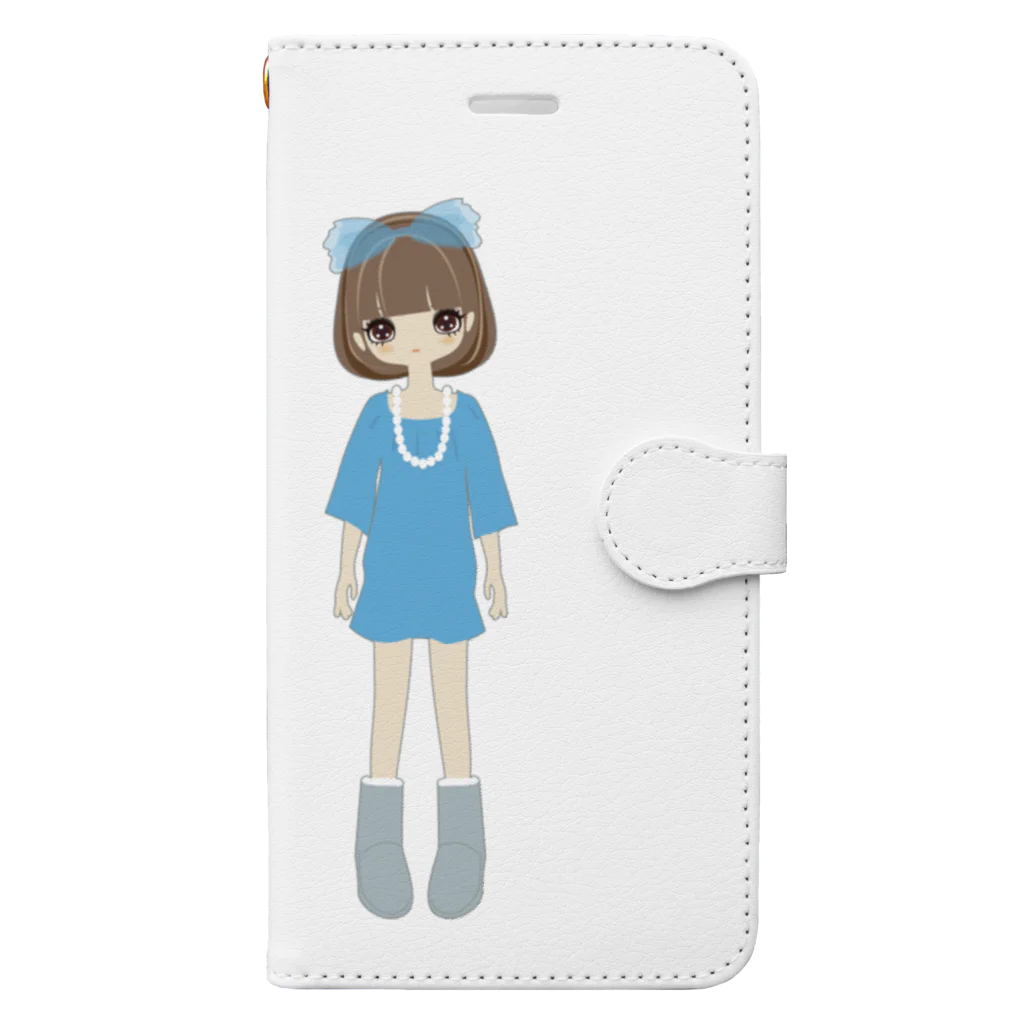 fukuikeのガール01 Book-Style Smartphone Case