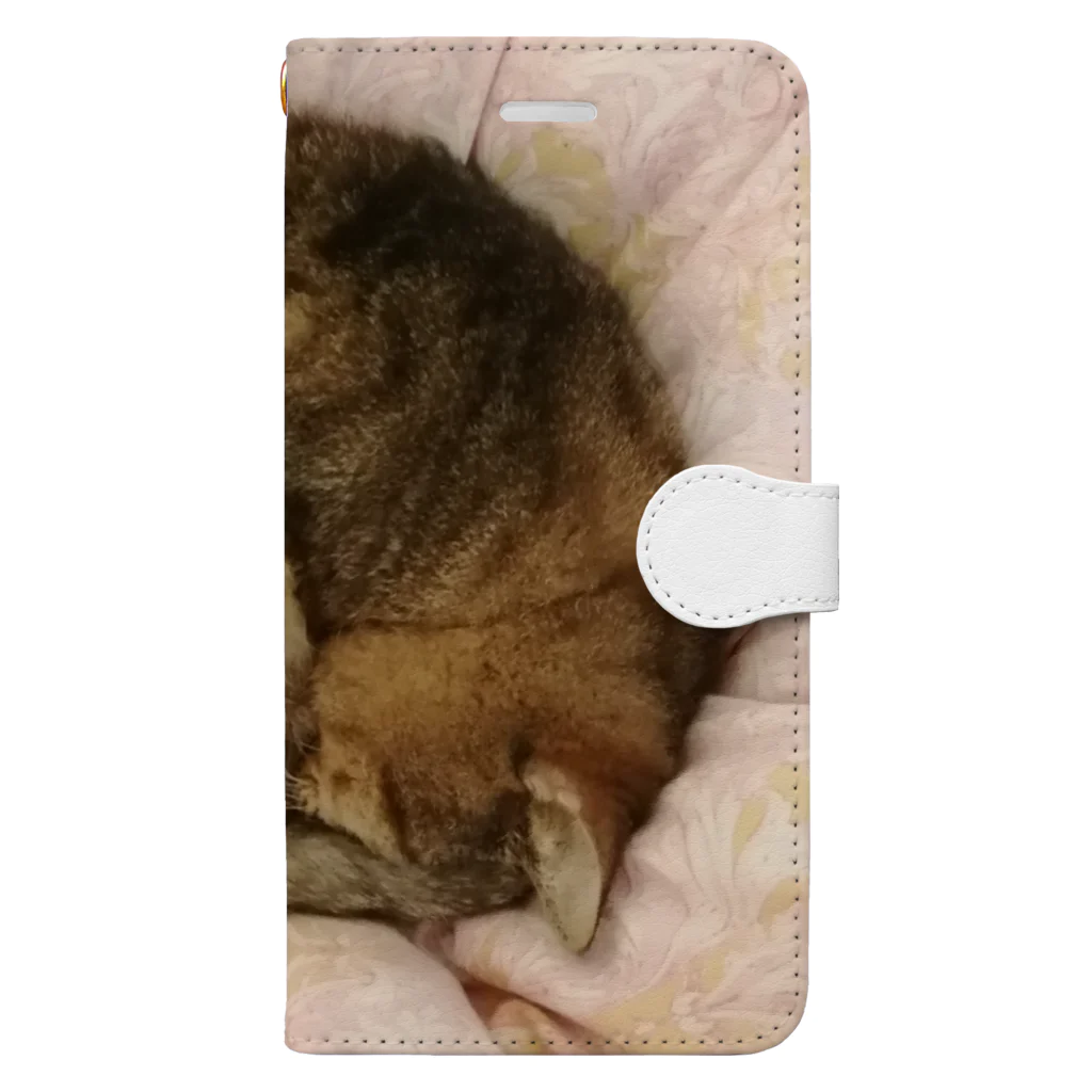 工房かみりゅんの家の猫アンモナイト型 Book-Style Smartphone Case