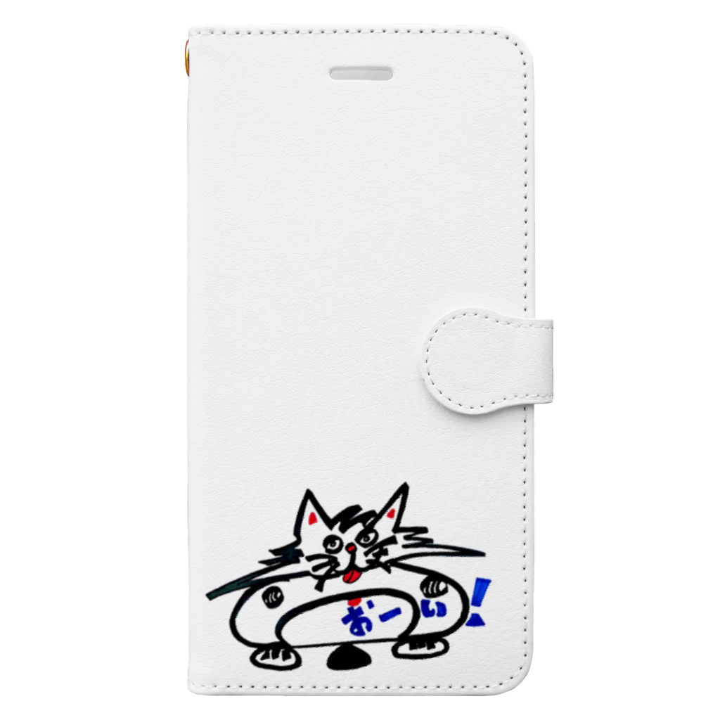 a-danのおーい！猫 Book-Style Smartphone Case