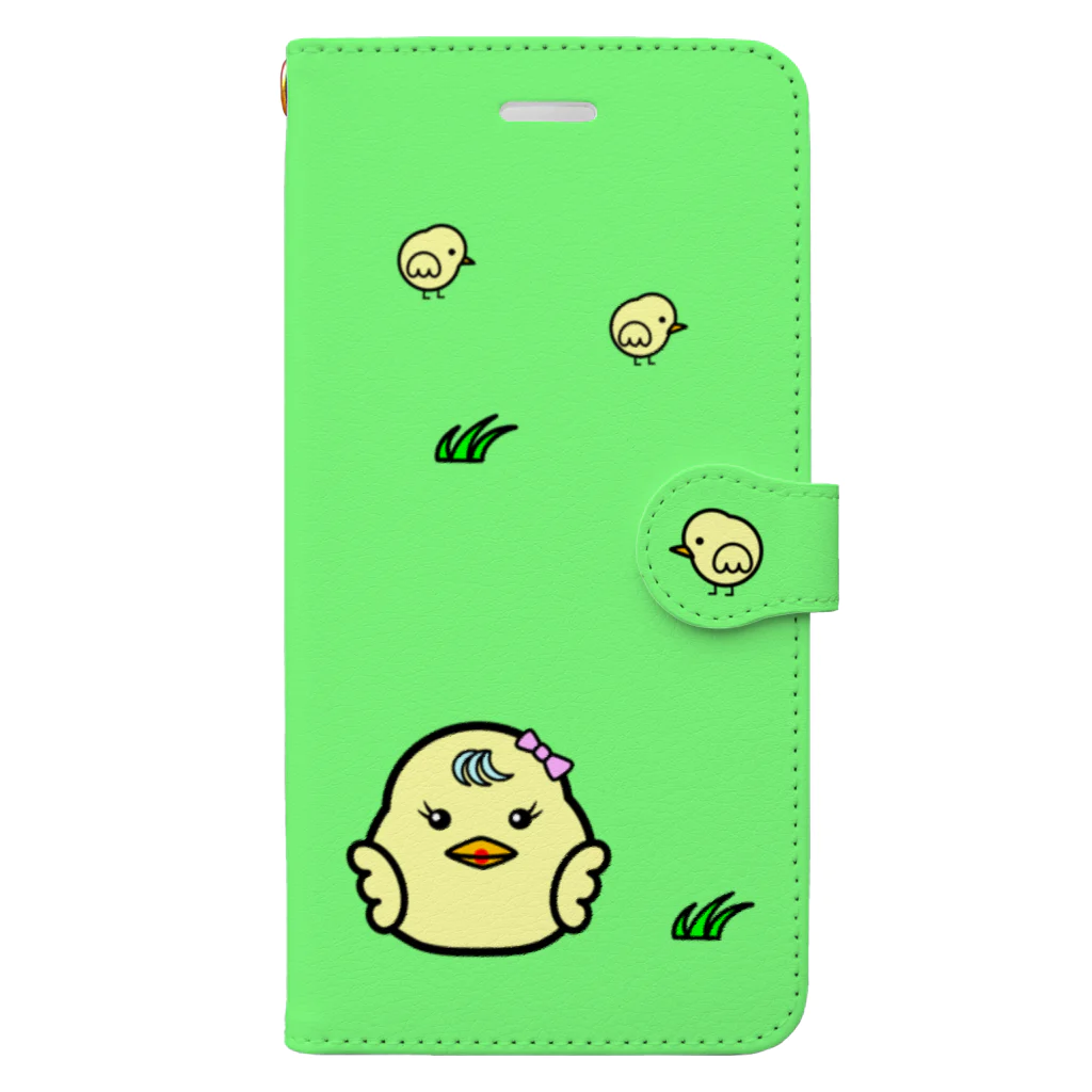 tomo-miseのひよこ ダルマ 1 （スマホケース） Book-Style Smartphone Case