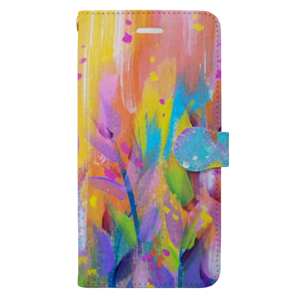 RinARTのRAINBOWシリーズ「happy」 Book-Style Smartphone Case