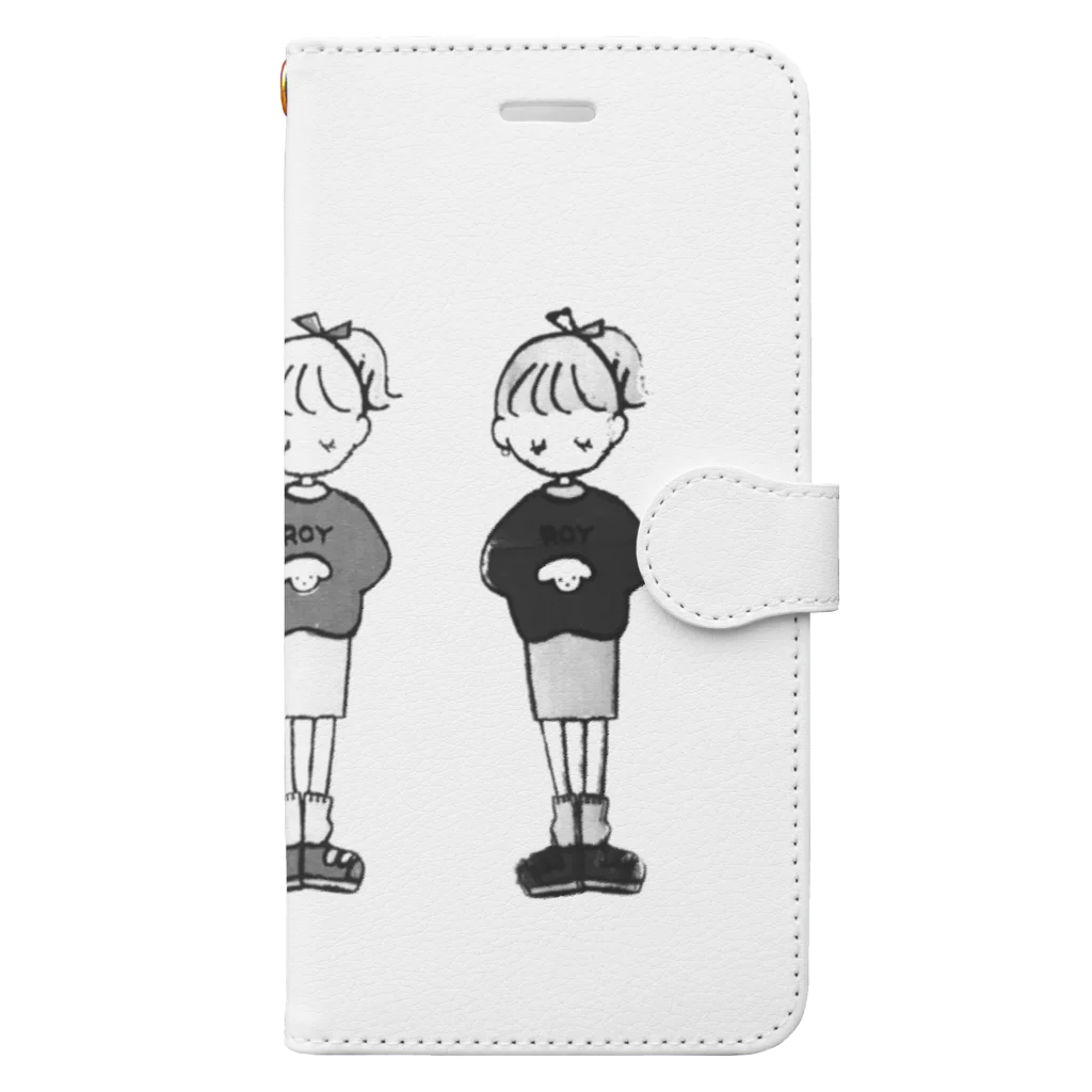 _sunのおんなのこさんにん Book-Style Smartphone Case