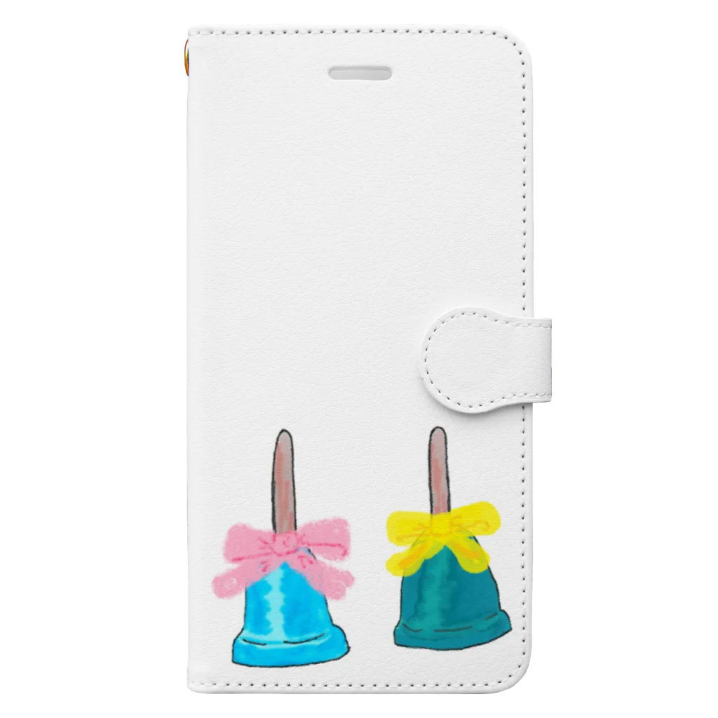 Lily bird（リリーバード）のカラフルハンドベル Book-Style Smartphone Case