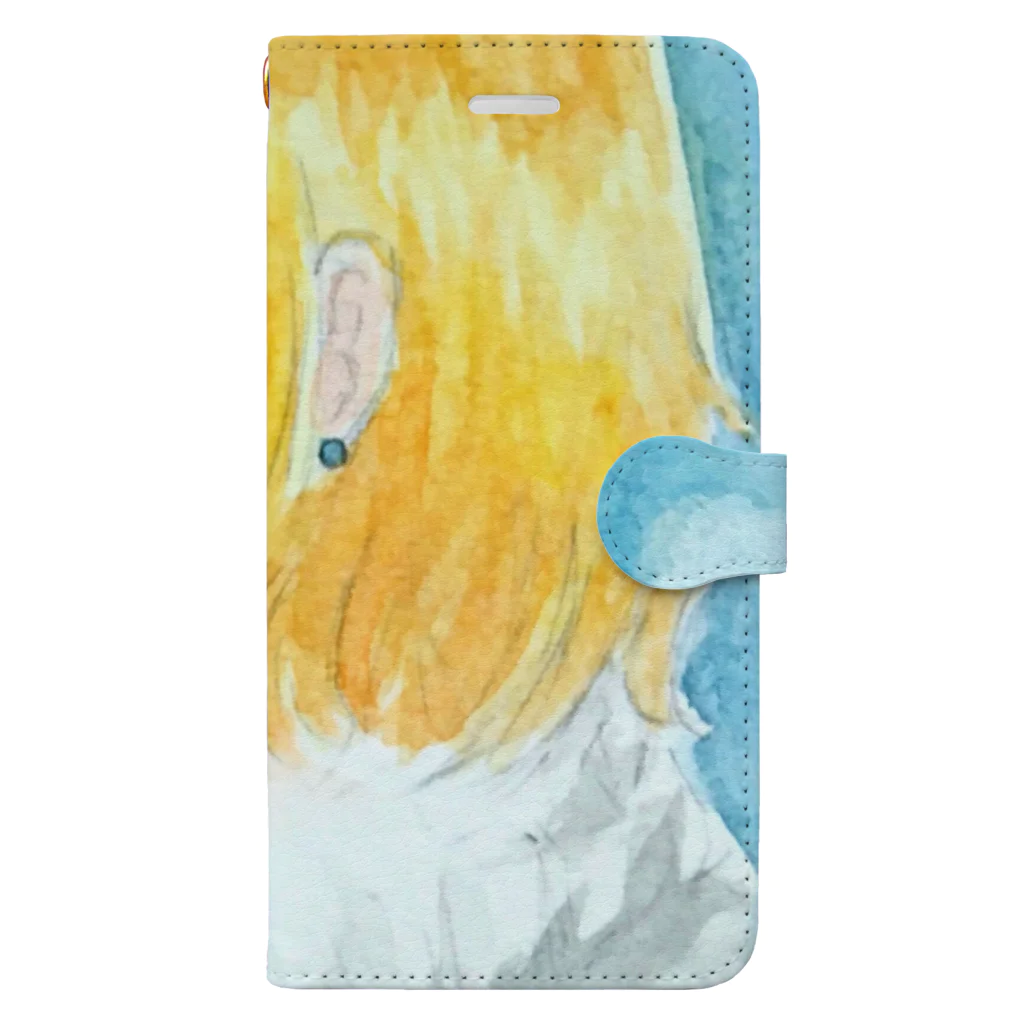 朝(asita)の冬の女の子 Book-Style Smartphone Case