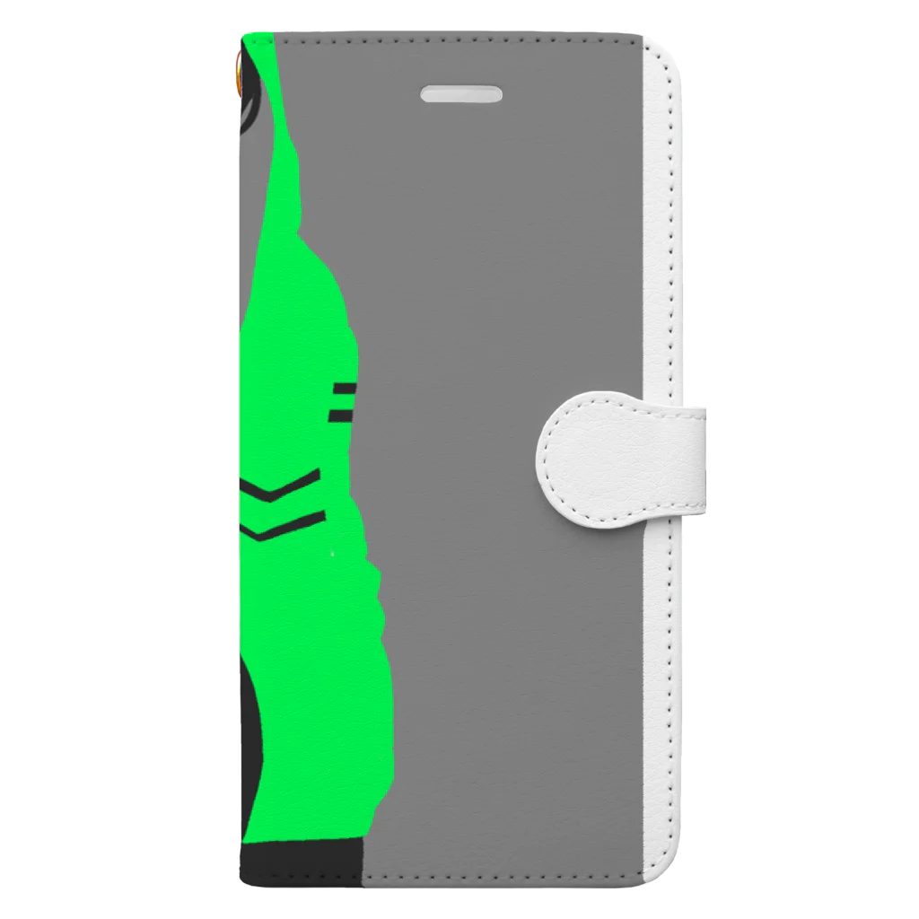 月神@依頼募集中のシルエットくん Book-Style Smartphone Case