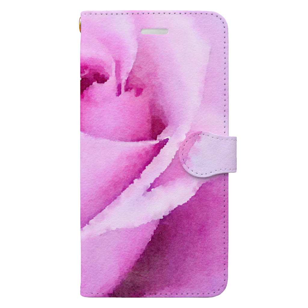 yunyunlivvyのpale violet 手帳型スマホケース