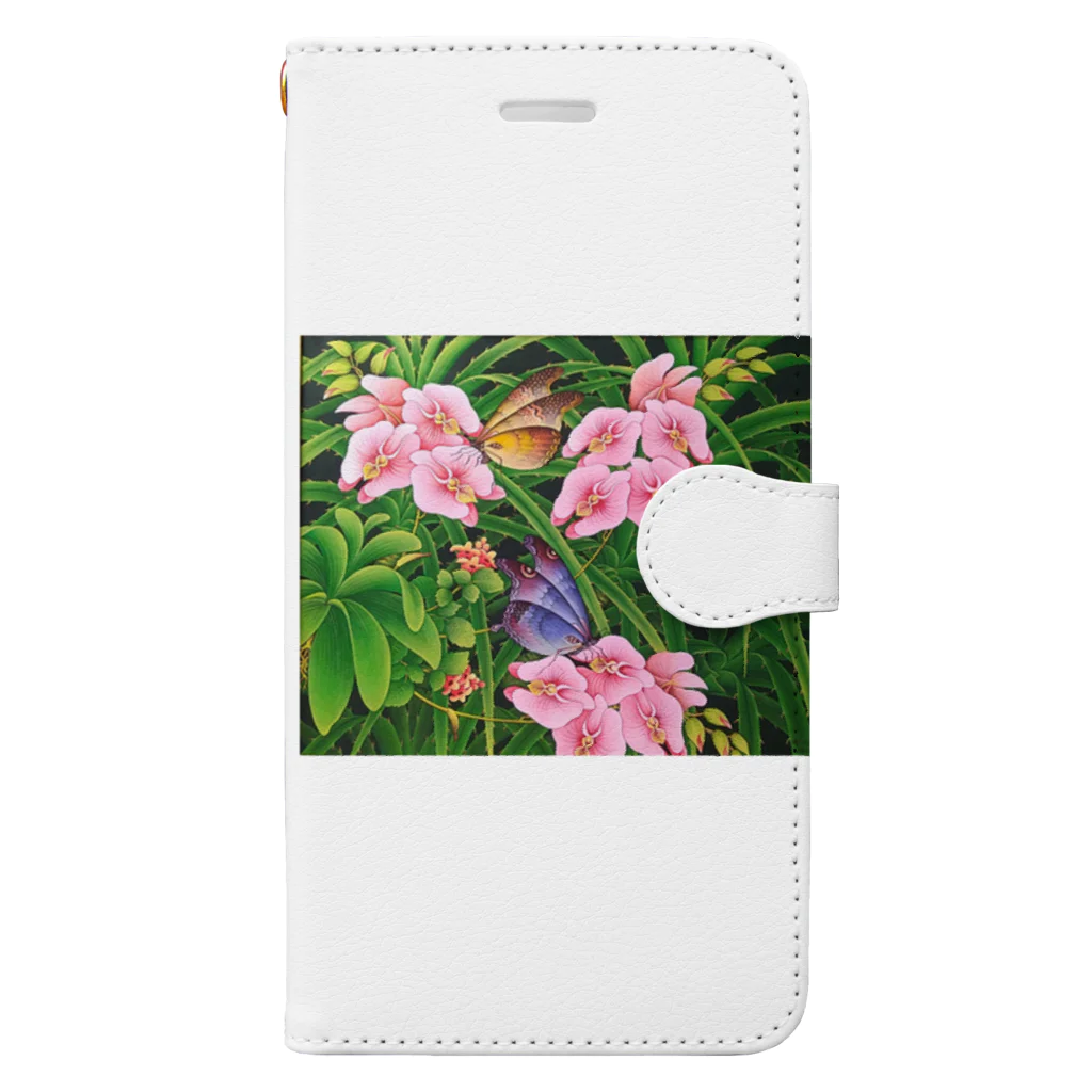 バリ絵画の専門店アートルキサンのOrchid Garden  Book-Style Smartphone Case