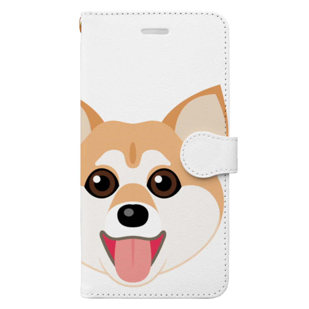 kimchinのかわいい柴犬 Book-Style Smartphone Case