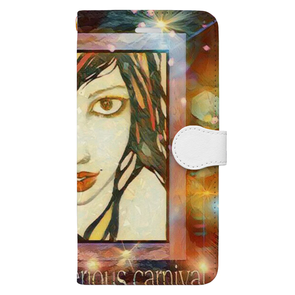 Golem オリジナル アートグッズ店のGolem mysterious carnival～妖祭version Book-Style Smartphone Case