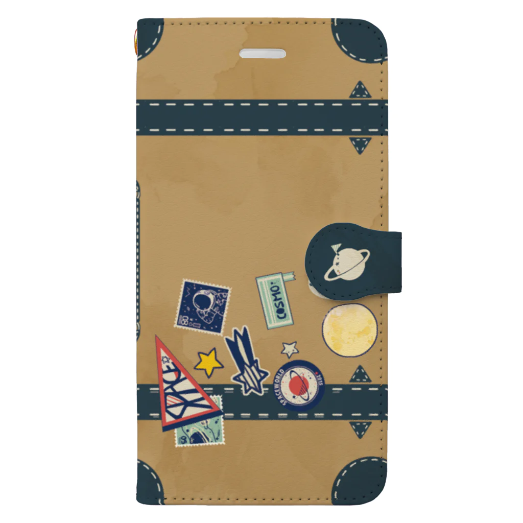 SPACEの旅行かばん Book-Style Smartphone Case