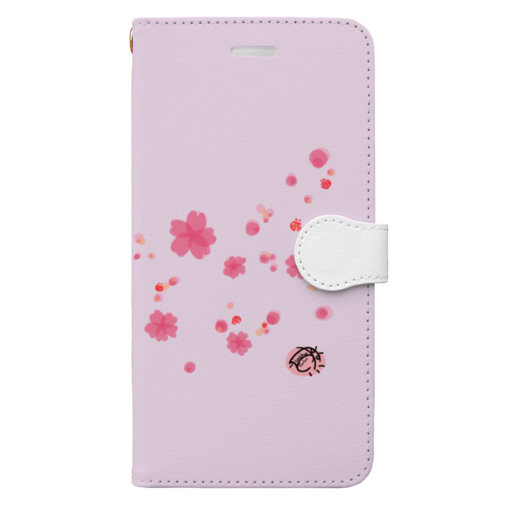 LadybugcolorのCherry Blossoms Book-Style Smartphone Case