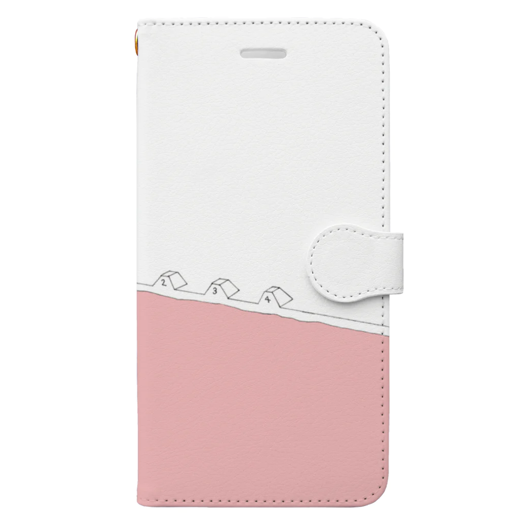 Amiの夏のピンクプール Book-Style Smartphone Case