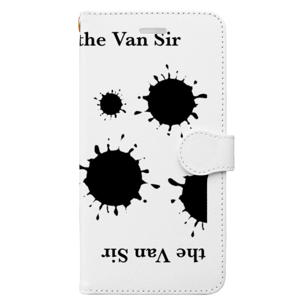The Van Sirのオシャレなロゴデザイン 手帳型スマホケース