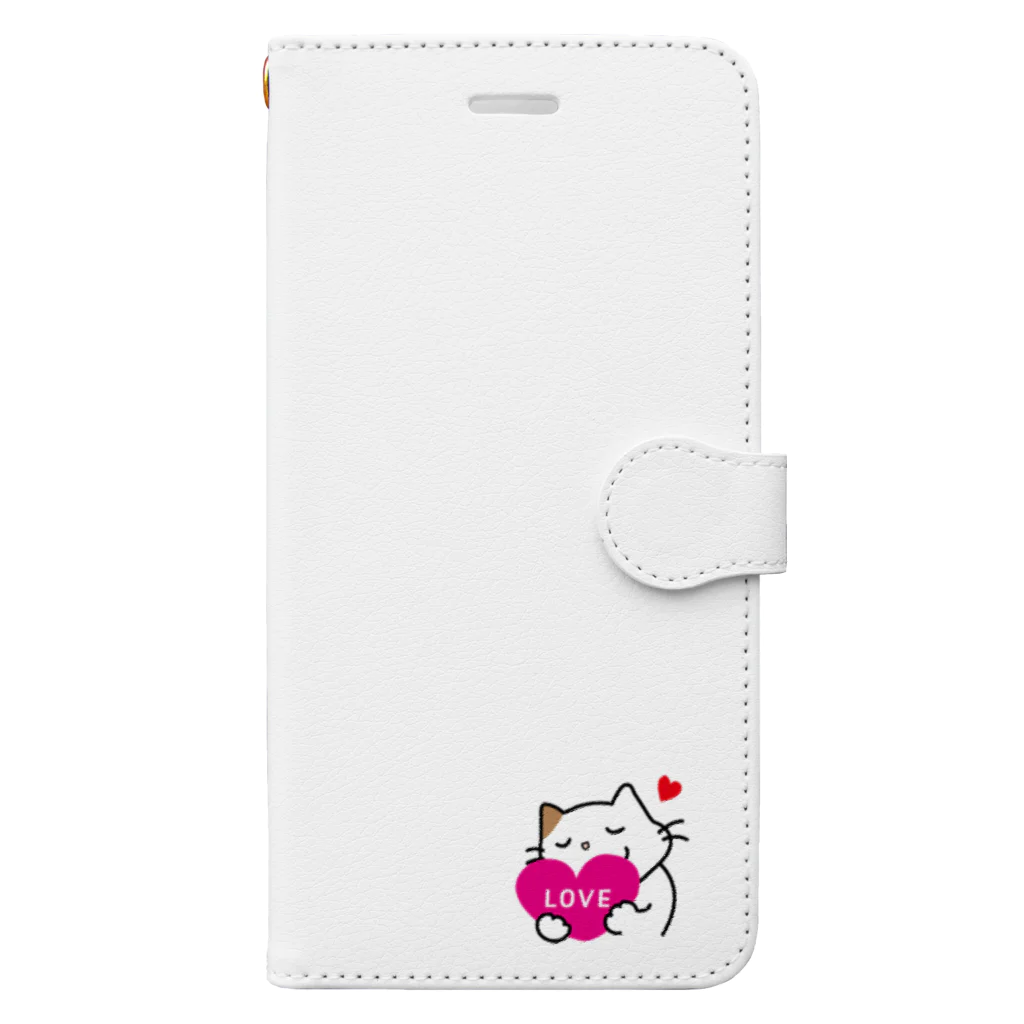 irodori_aのいつもそばににゃんこ Book-Style Smartphone Case