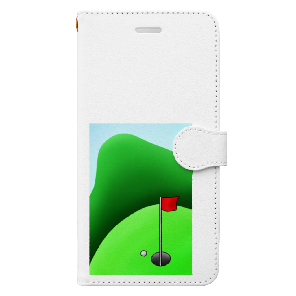 Lily bird（リリーバード）の長くのびるゴルフ場 Book-Style Smartphone Case