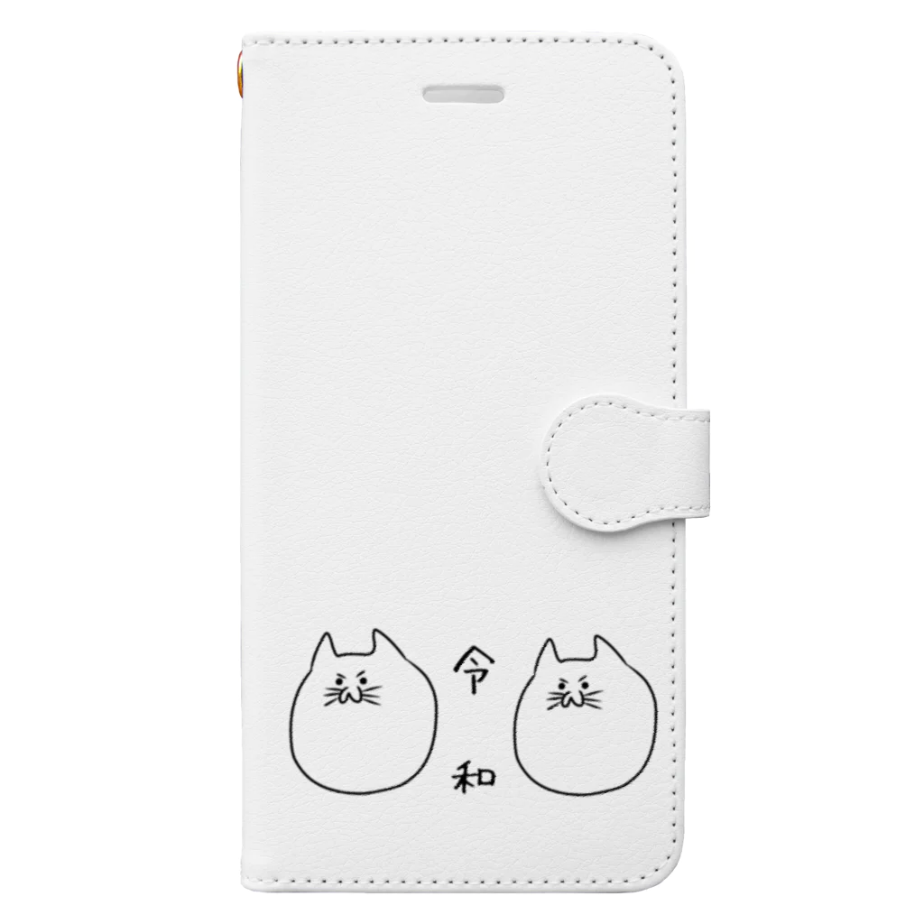 華◯channelのオレ猫No.3新年号記念 Book-Style Smartphone Case