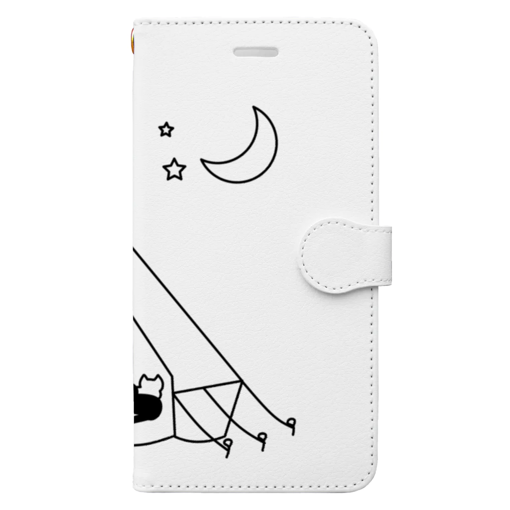 J's Mart 2ndのキャンプ猫 Book-Style Smartphone Case